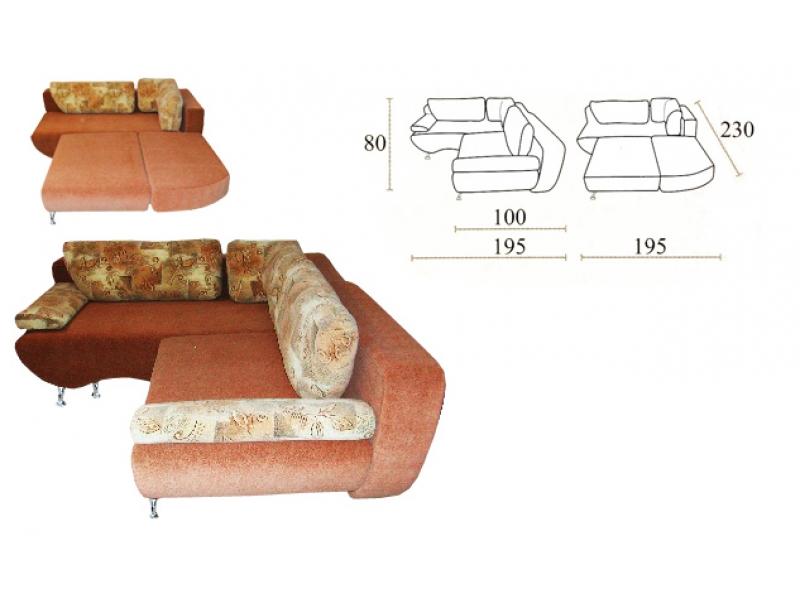 диван угловой люкс еврокнижка в Абакане