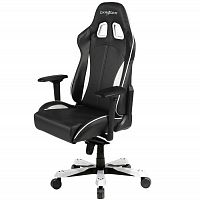 кресло геймерское dxracer king ks57 черно-белое в Абакане