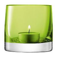 подсвечник стеклянный зеленый лайм для чайной свечи light colour, 8,5 см в Абакане