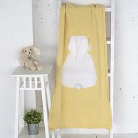 плед зайка 60*120 св.желтый+белый в Абакане