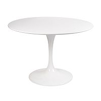 стол eero saarinen style tulip table mdf d100 глянцевый белый в Абакане