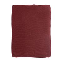 плед вязаный из хлопка бордового цвета в Абакане