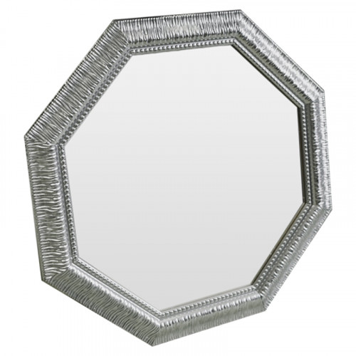 зеркало серебряное восьмиугольное с декором sparkle silver в Абакане
