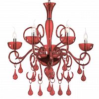 подвесная люстра ideal lux lilly sp5 rosso в Абакане