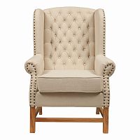 кресло мягкое с ушами french provincial armchair бежевое в Абакане