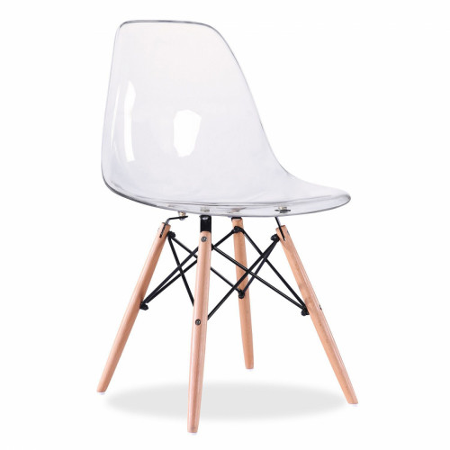 стул деревянный pc-015 прозрачный (eames style) в Абакане