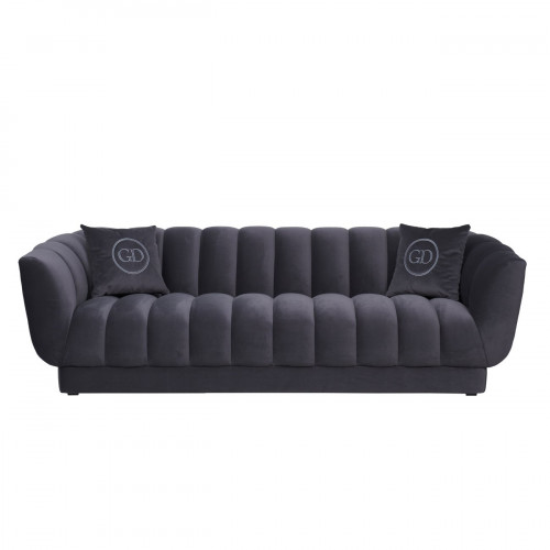 диван треxместный с декоративными подушками синий fabio в Абакане