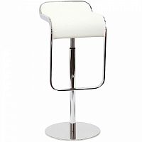 барный стул lem style piston stool белая кожа в Абакане