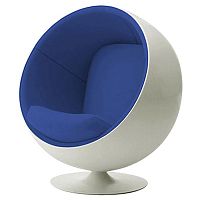 детское кресло eero ball chair бело-синее в Абакане