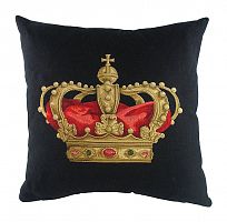 подушка с картинкой короны king crown black в Абакане