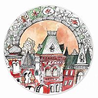 тарелка сувенирная русский дом в Абакане
