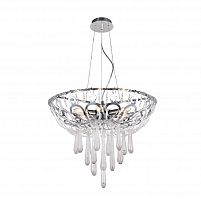 подвесная люстра crystal lux dorotea sp5 d450 chrome прозрачная в Абакане