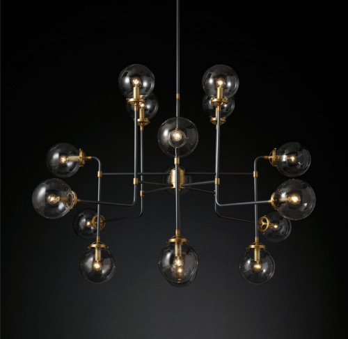 люстра bistro 16 черная, бронза в Абакане