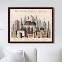 картина: comparative view of the principal buildings in the world, 1850г. в Абакане