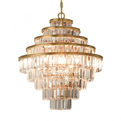 люстра alaine 80 латунь, прозрачное стекло латунь, прозрачная в Абакане