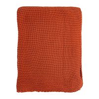 плед жемчужной вязки терракотового цвета в Абакане