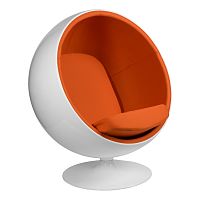 кресло eero aarnio style ball chair оранжевое в Абакане