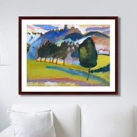 картина: landscape with rolling hills, 1910г. в Абакане