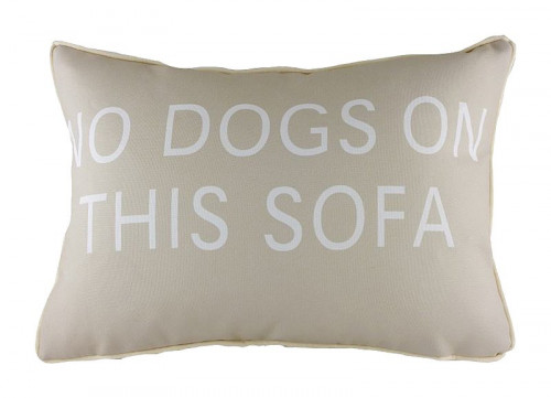 подушка с надписью no dogs on this sofa в Абакане