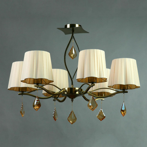 подвесная люстра brizzi bx03203/6 bronze cream в Абакане