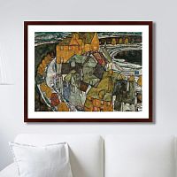 картина: crescent of houses ii (island_town), 1915г. в Абакане