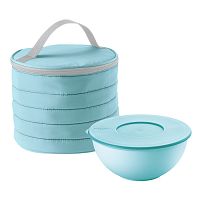 набор термосумка+контейнер handy круглый голубой в Абакане