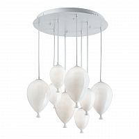 подвесная люстра ideal lux clown sp8 bianco в Абакане