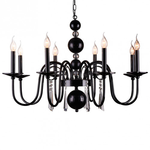 подвесная люстра newport 32208/c black в Абакане