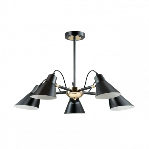 потолочная люстра lumion naomi 3709/5c черная в Абакане