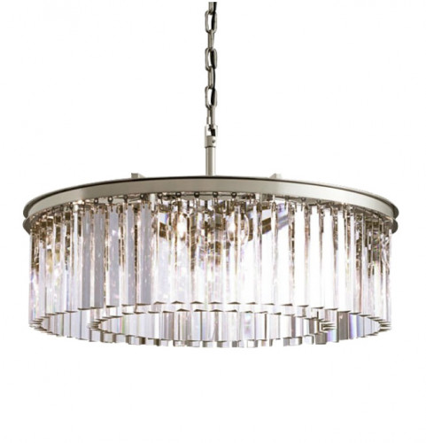 люстра prism silver 80 серебро, прозрачное стекло в Абакане