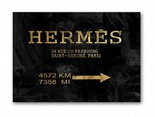 постер hermes без рамки, черный, а4 в Абакане