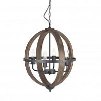 люстра на 4 рожка коричневого цвета в Абакане