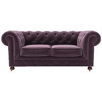 диван chesterfield lux двухместный прямой фиолетовый в Абакане