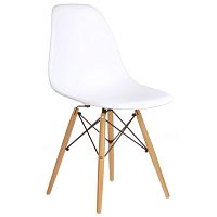 стул деревянный pc-015 белый (eames style) в Абакане