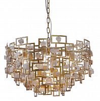 подвесная люстра crystal lux diego sp9 d600 gold в Абакане