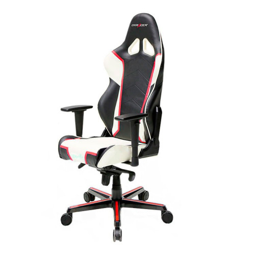 кресло геймерское dxracer racing черно-бело-красное в Абакане