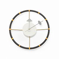 часы steering wheel настенные черный+желтый/black+yellow в Абакане