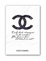 постер drink champagne. coco chanel а3 в Абакане