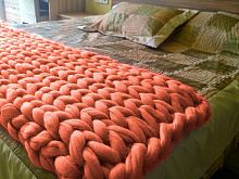 плед нежность коралловый малый в Абакане