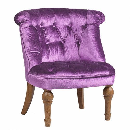 кресло sophie tufted slipper chair лиловое в Абакане