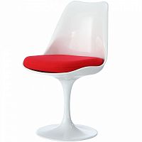 стул eero saarinen style tulip chair красная подушка в Абакане