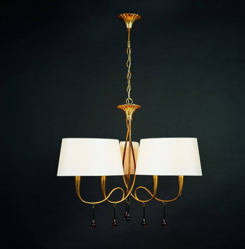 подвесная люстра mantra paola painted gold 3540 в Абакане