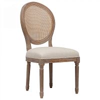 стул vintage french round cane back кремовый лён в Абакане