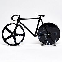 нож для пиццы из нержавеющей стали the fixie, черный мрамор в Абакане