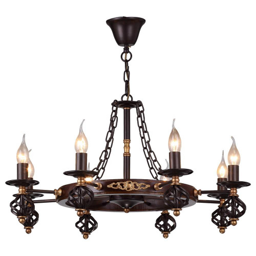 подвесная люстра arte lamp cartwheel a4550lm-8ck в Абакане