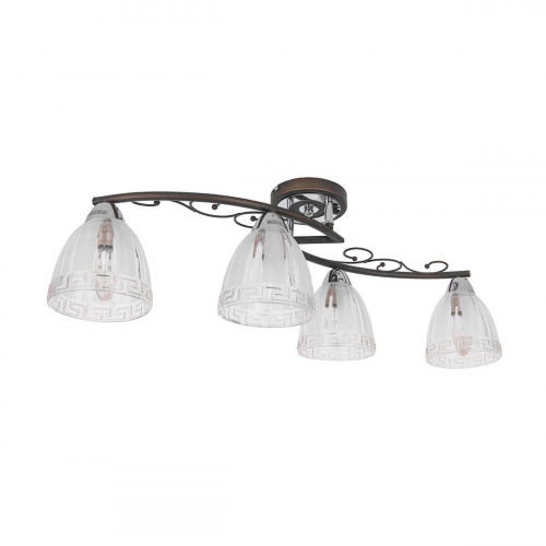 потолочная люстра idlamp nield 232/4pf-blackchrome в Абакане