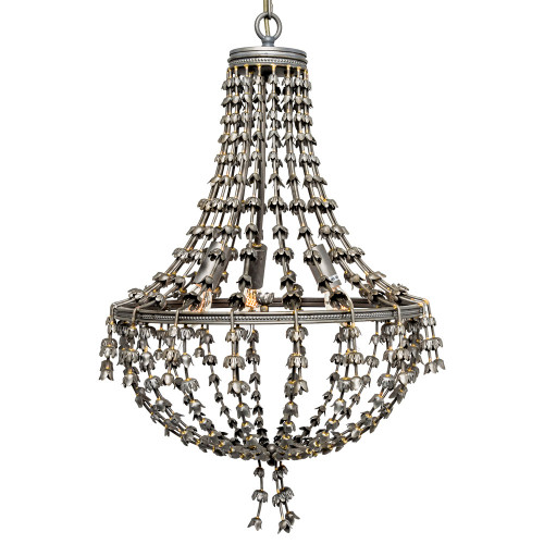 люстра «адела» темное серебро с золотистыми деталями в Абакане