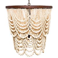 люстра «вандербилт» бусины из древесины нанизанные на нити в Абакане