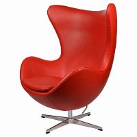 кресло arne jacobsen style egg chair красное в Абакане