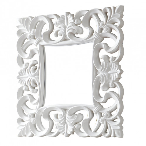 зеркало белое квадратное в резной раме regalo в Абакане